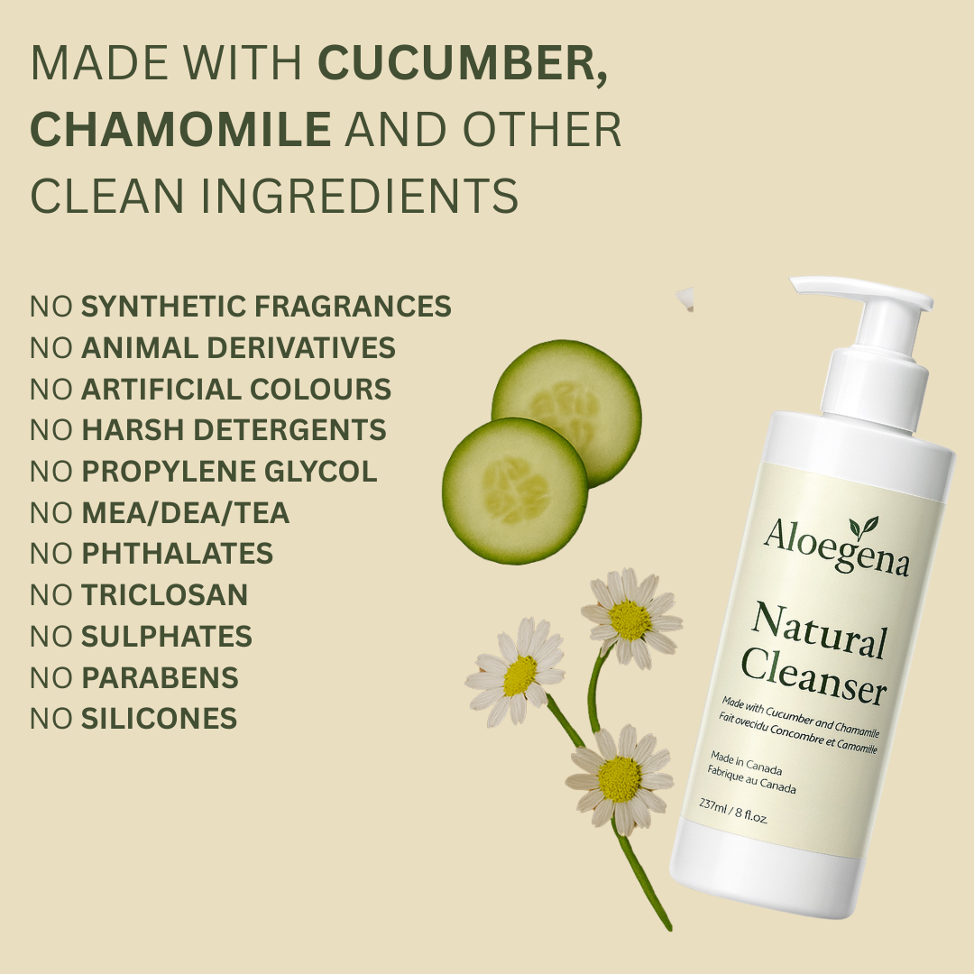 Aloegena Daily Natural Cleanser – Sulfate-Free, Paraben-Free • Gentle, Non-Drying Deep Clean