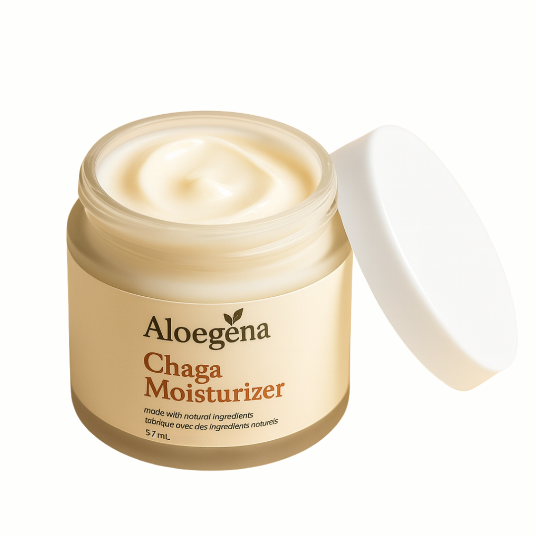 Aloegena Chaga Hydration Moisturizer – Natural, Paraben-Free, Sulfate-Free • Calming Daily Hydration