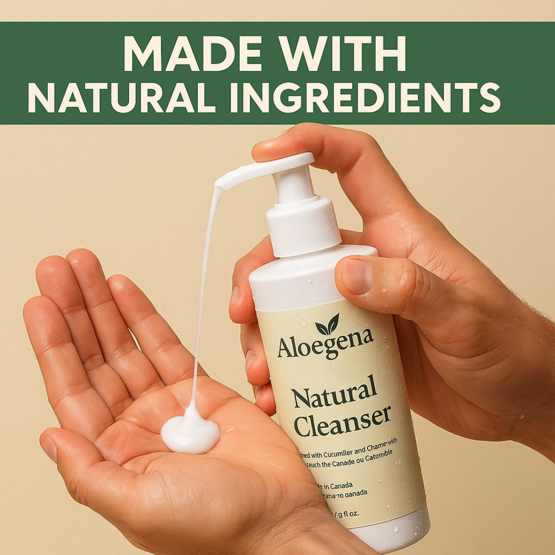 Aloegena Daily Natural Cleanser – Sulfate-Free, Paraben-Free • Gentle, Non-Drying Deep Clean