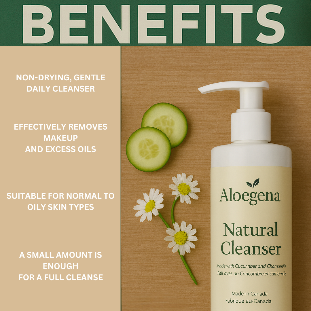 Aloegena Daily Natural Cleanser – Sulfate-Free, Paraben-Free • Gentle, Non-Drying Deep Clean
