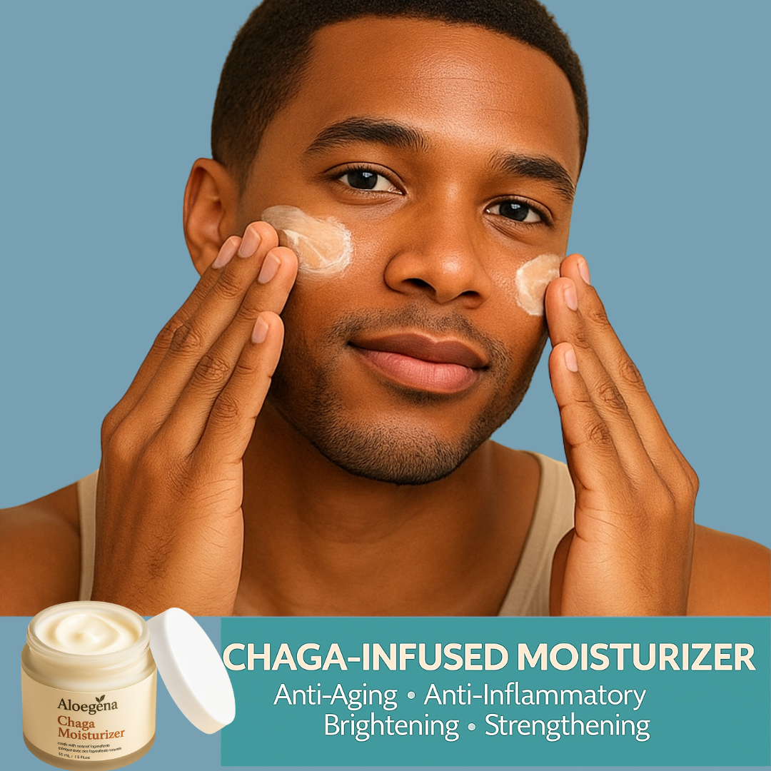 Aloegena Glow & Hydration Duo – Vitamin C Serum + Chaga Moisturizer • Natural • Sulfate-Free • Paraben-Free