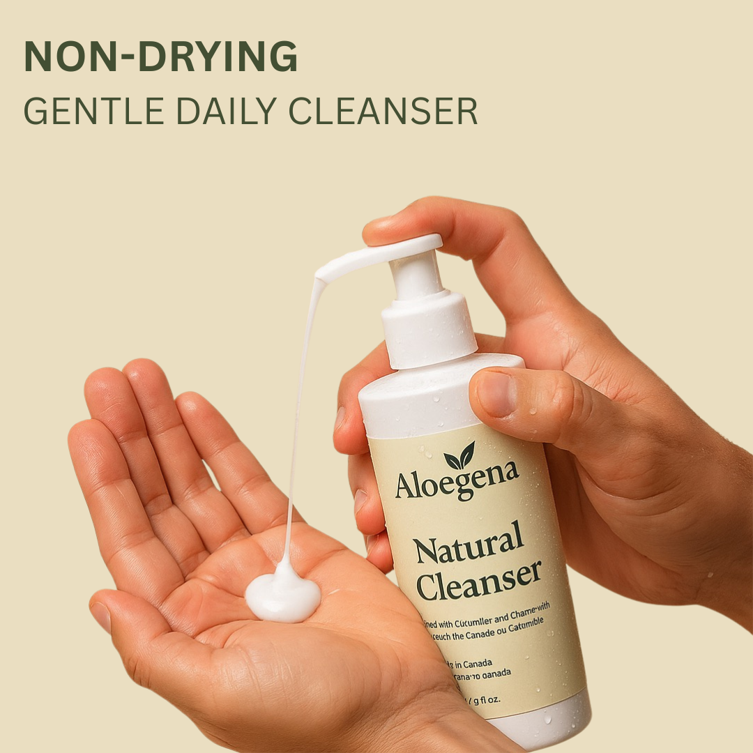 Aloegena Daily Natural Cleanser – Sulfate-Free, Paraben-Free • Gentle, Non-Drying Deep Clean